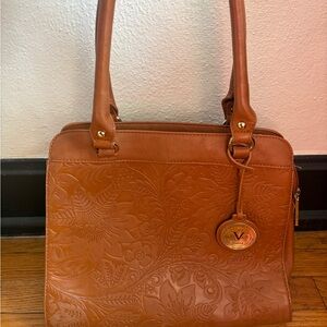 Embossed Floral Tote